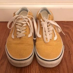 Yellow classic vans size 7 women’s 5.5 men’s